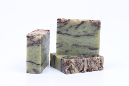 Mint Chocolate Swirl Natural Soap Bar