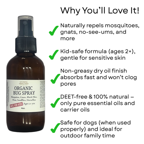 Bug Spray- Organic, Toxin-free, Deet-Free