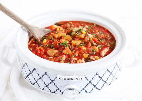 Grab your slow cooker and try this easy Chicken and Vegetable Stew
