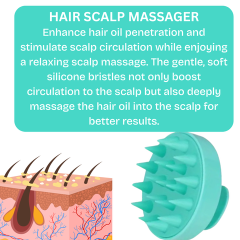 Hair Growth Set Hair Boost Tonic, Hair Growth Oil & Scalp Massager