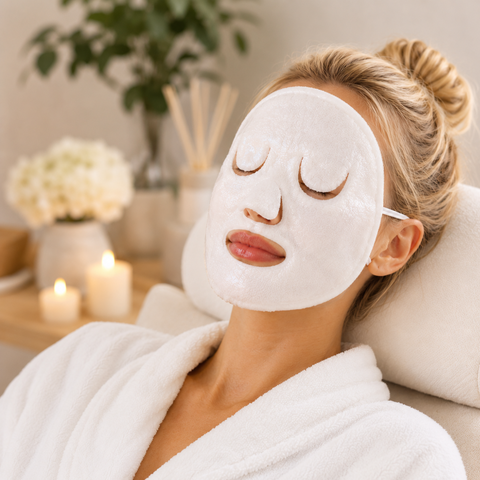 Spa Face Towel-Reusable Warm & Cold Facial Towel Mask