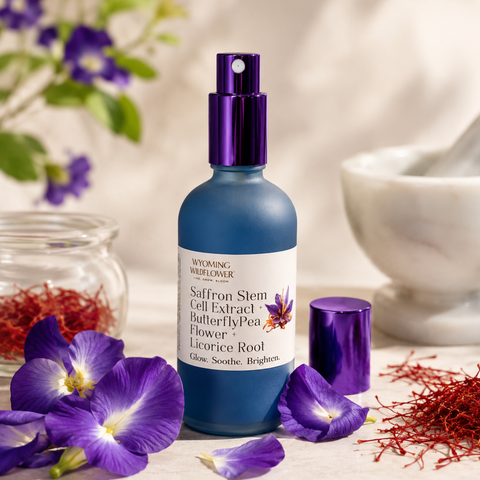 Saffron Stem Cells + Butterfly Pea Flower + Licorice Root Toner- Brighten & Balance
