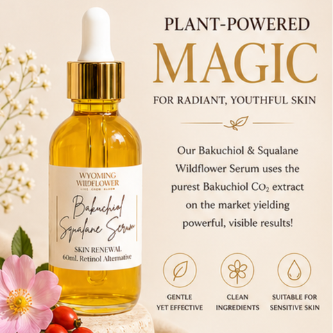 Bakuchiol & Squalane Serum- Natural Retinol Alternative