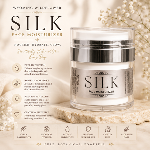 SILK Face Moisturizer- Lightweight Daily Hydration Cream