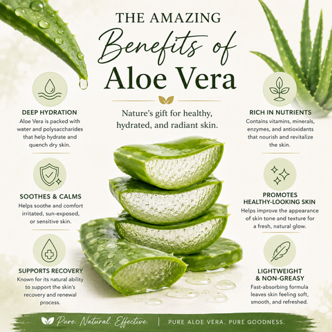 Sun Kissed Skin Recovery Gel- Pure Aloe Vera