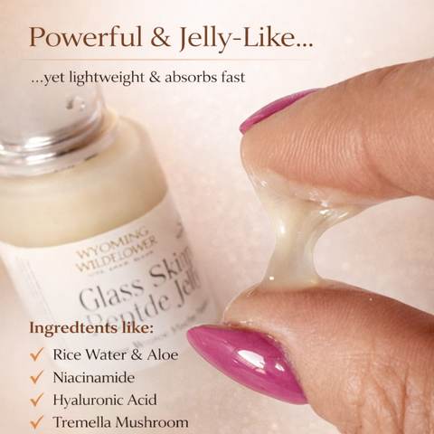 Glass Skin Peptide Jelly- 60ml, Snow Mushroom, Caffeine, Rice Water