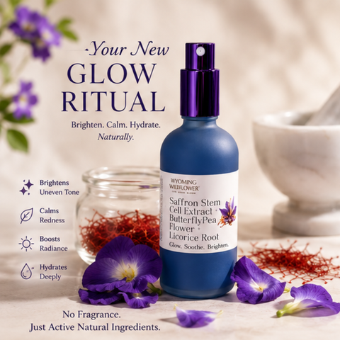 Saffron Stem Cells + Butterfly Pea Flower + Licorice Root Toner- Brighten & Balance