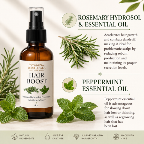 Hair Boost Rosemary Hair Growth Spray- Scalp & Follicle Support