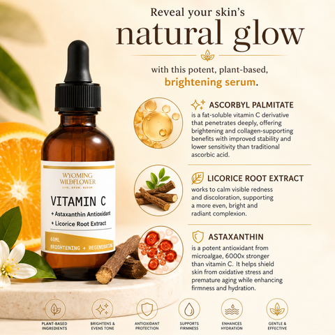 Vitamin C + Licorice Root + Astaxanthin Antioxidant Serum