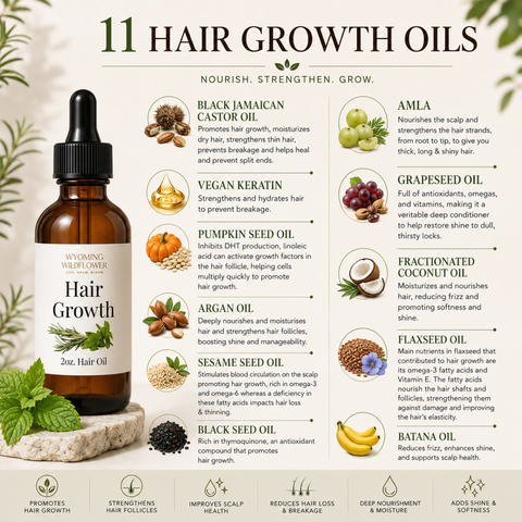 Hair Growth Oil with Vegan Keratin & Batana Herbal Oil Blend