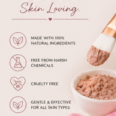 Blush Clay Face Mask Kit- Deep Cleanse & Glow Mask