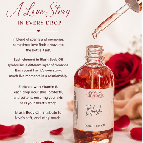 Blush Body Oil- Floral & Vanilla Hydrating Skin Oil