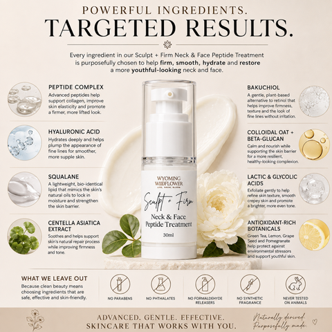 Sculpt + Firm Neck & Face Cream |  Advanced Peptide Anti-Aging Treatment