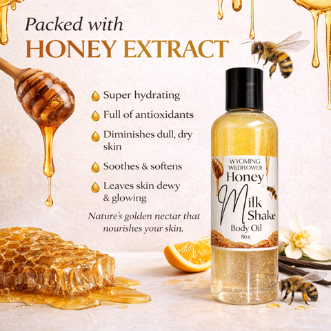 Honey Milk Shake Body Oil- Shake-to-Activate Hydration