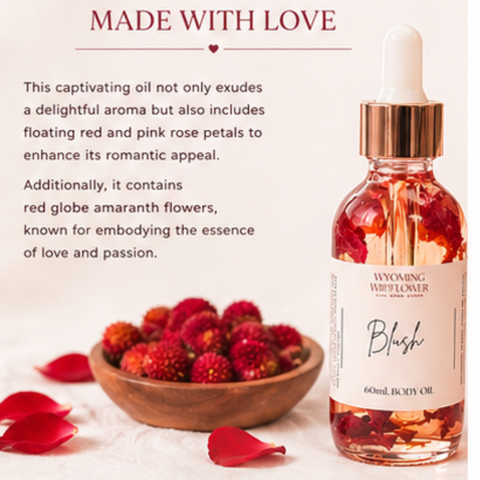 Blush Body Oil- Floral & Vanilla Hydrating Skin Oil