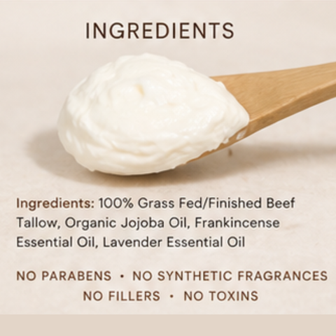 Cloud Cream Whipped Tallow- Lavender & Frankincense Moisturizer