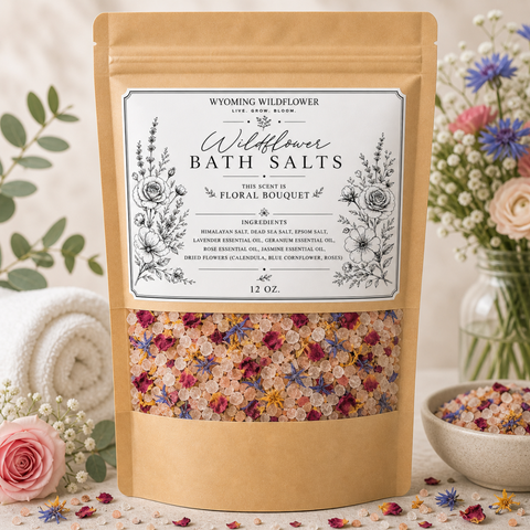 Bath Salts by Wyoming Wildflower- Escape, Relax & Breathe- 6 scents to choose from