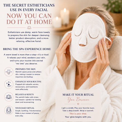 Spa Face Towel-Reusable Warm & Cold Facial Towel Mask