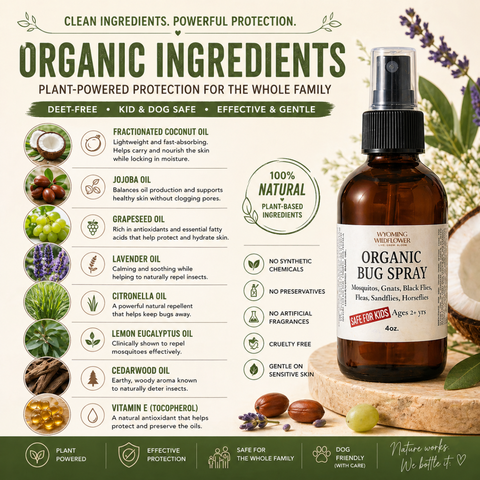 Bug Spray- Organic, Toxin-free, Deet-Free