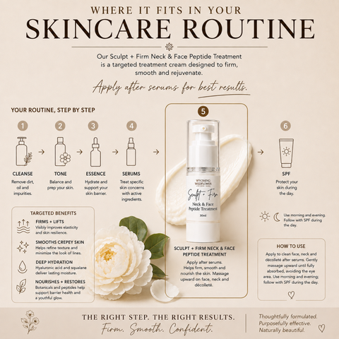 Sculpt + Firm Neck & Face Cream |  Advanced Peptide Anti-Aging Treatment