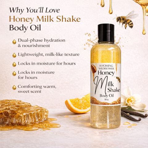 Honey Milk Shake Body Oil- Shake-to-Activate Hydration
