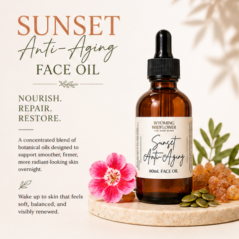 Sunset Anti-Aging Face Oil- Night Renewal Oil Blend
