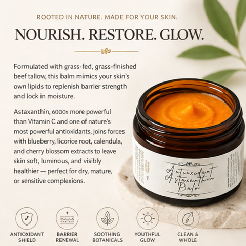 Antioxidant Astaxanthin Balm for Skin Protection & Radiance