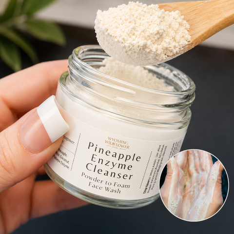 Pineapple Enzyme Cleansing Powder- Gentle Exfoliating Cleanser