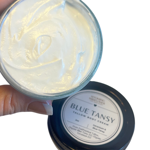 Blue Tansy Tallow Cream- Eczema & Psoriasis