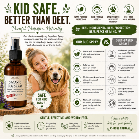 Bug Spray- Organic, Toxin-free, Deet-Free