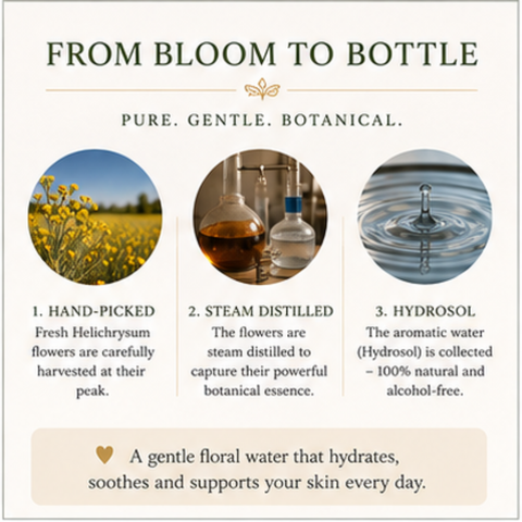 Helichrysum Hydrosol Toner- Reduce Redness & Barrier Health
