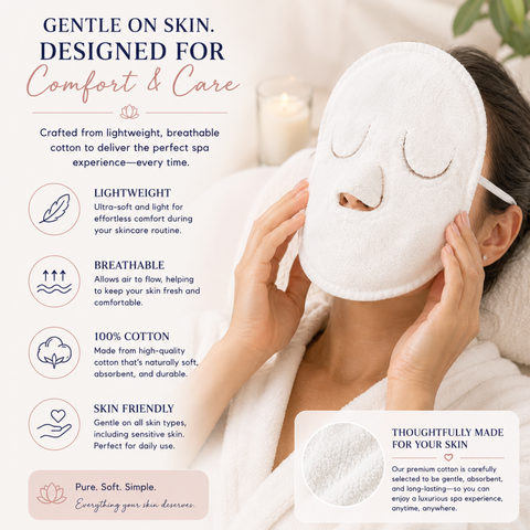 Spa Face Towel-Reusable Warm & Cold Facial Towel Mask
