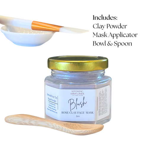 Blush Clay Face Mask Kit