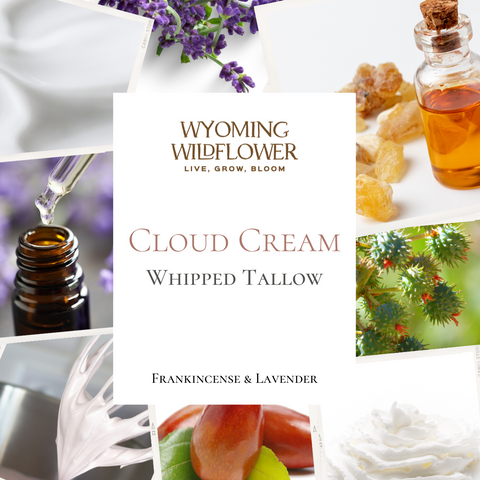Cloud Cream- Whipped Tallow with Lavender & Infused Frankincense