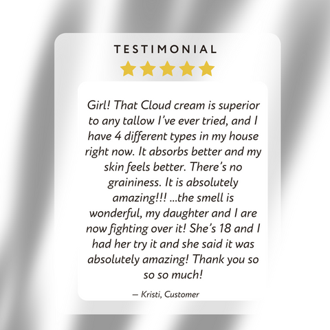 Cloud Cream- Whipped Tallow with Lavender & Infused Frankincense
