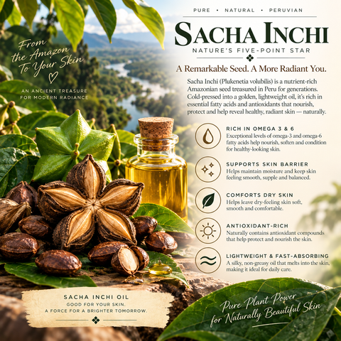 MUNAY- Peruvian Sacha Inchi Oil- Meaning "Love for People, Life  and the Earth" in Quecha