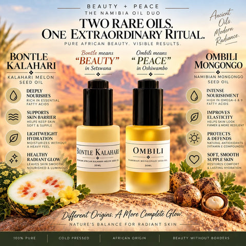 Namibia Beauty Duo- Beauty + Peace | For skin that feels supple, deeply conditioned and luxuriously soft.