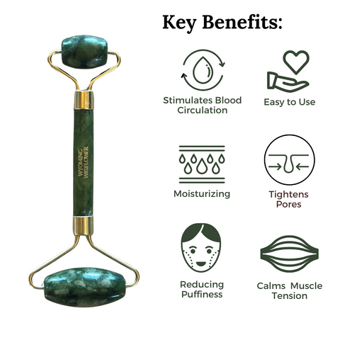 Jade Facial Roller & Spa Headband
