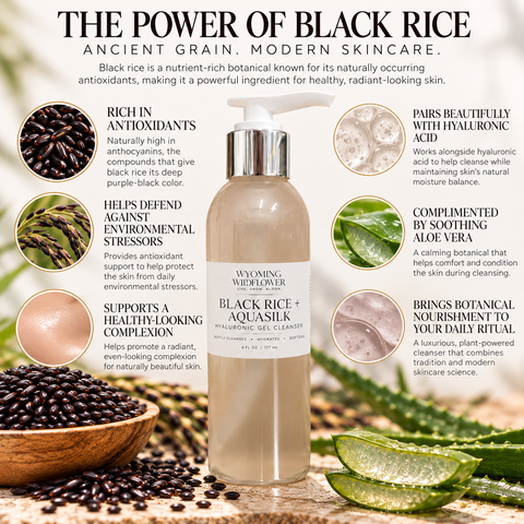 Black Rice + AquaSilk Hyaluronic Hydration Cleaner
