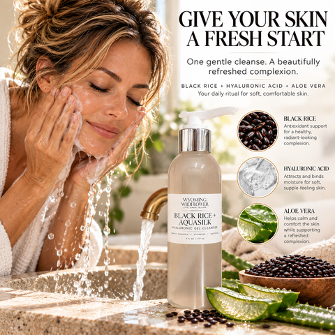 Black Rice + AquaSilk Hyaluronic Hydration Cleaner
