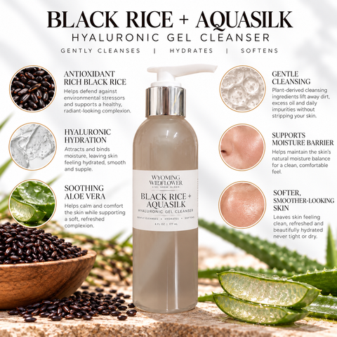 Black Rice + AquaSilk Hyaluronic Hydration Cleaner