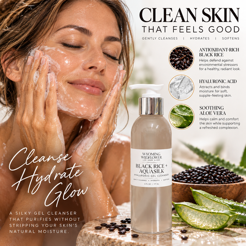 Black Rice + AquaSilk Hyaluronic Hydration Cleaner