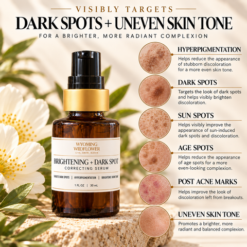 Brightening + Dark Spot Correcting Serum- Kojic Acid | Glycolic Acid | Hyaluronic Acid