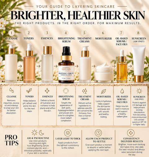 Brightening + Dark Spot Correcting Serum- Kojic Acid | Glycolic Acid | Hyaluronic Acid
