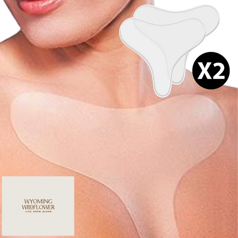 Anti-Wrinkle Chest Pads- Medical Grade Silicone (2-Pack | 1-Month Supply)