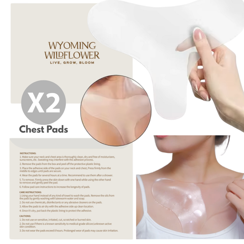 Anti-Wrinkle Chest Pads- Medical Grade Silicone (2-Pack | 1-Month Supply)