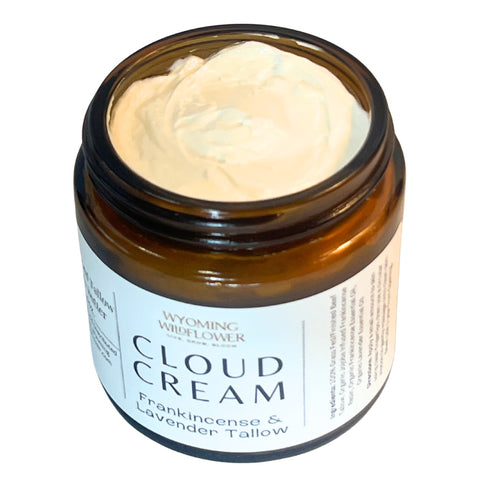 Cloud Cream- Whipped Tallow with Lavender & Infused Frankincense