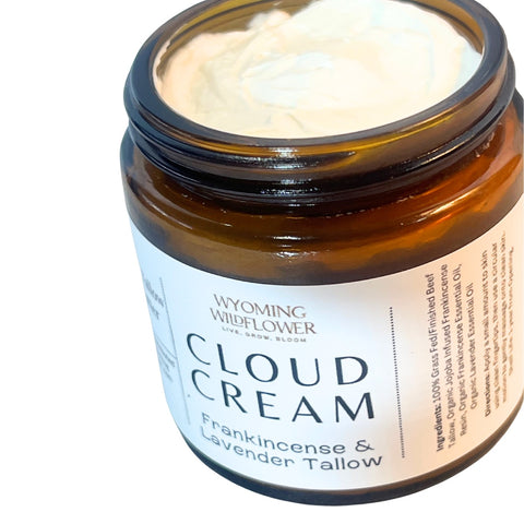Cloud Cream- Whipped Tallow with Lavender & Infused Frankincense