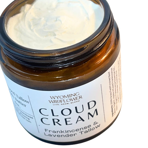 Cloud Cream- Whipped Tallow with Lavender & Infused Frankincense
