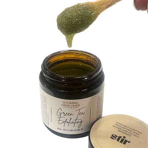 Green Tea Infused Exfoliating Sugar Scrub